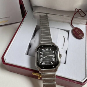 Cartier Santos - Prata/Preto