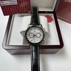 Omega Speedmaster - Couro Preto