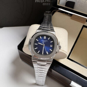 Patek Philippe Nautilus- Prata/ Azul (5)