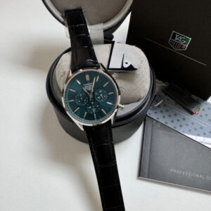 Tag Heuer Carrera - Verde / Couro preto